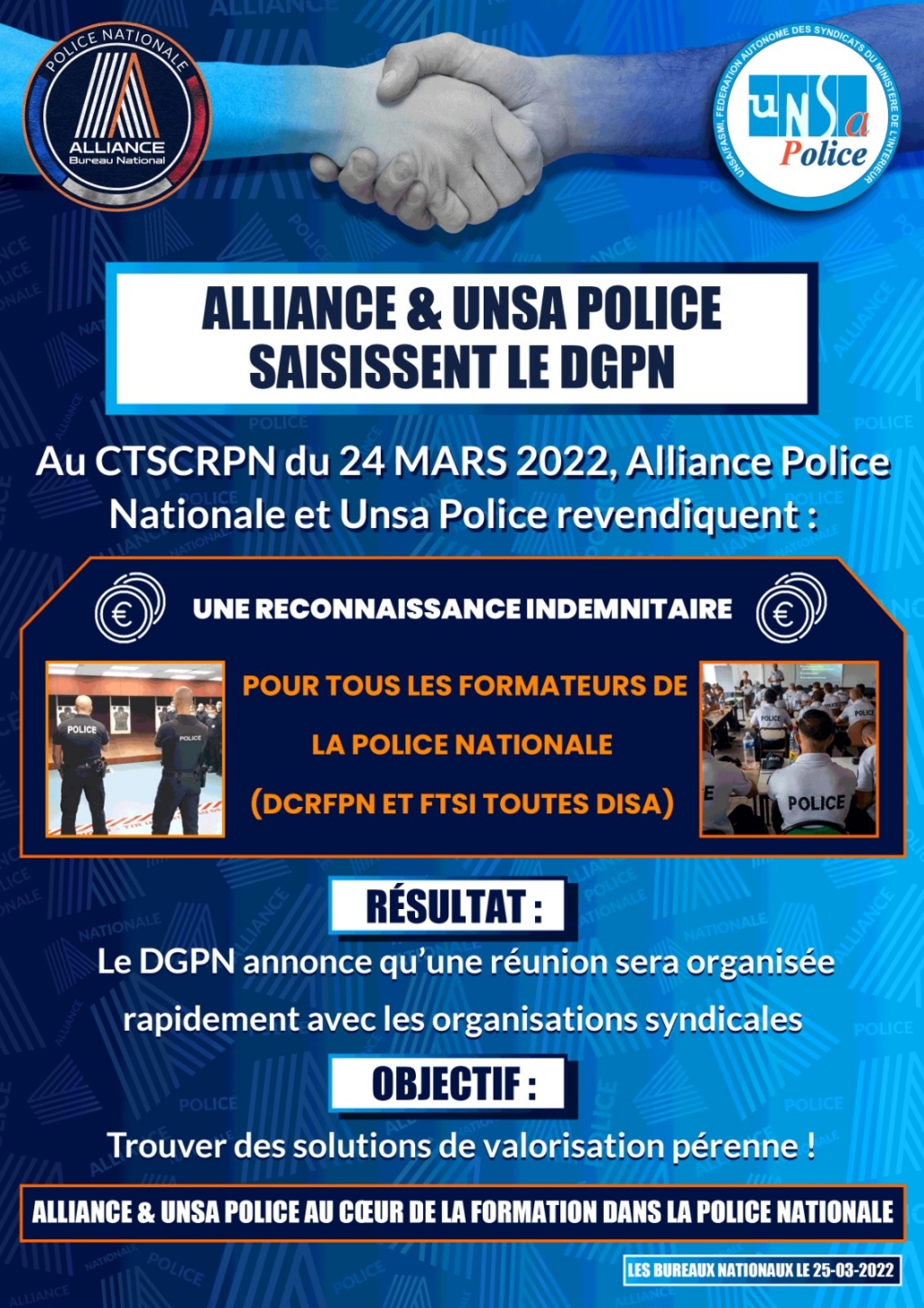 FTSI  Alliance & UNSA Police saisissent [...]  UNSA POLICE