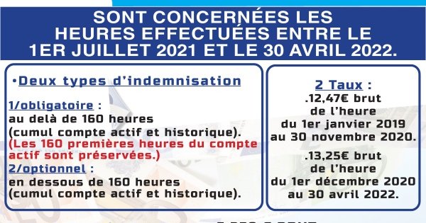 Paiement des heures supplémentaires 2022 - UNSA POLICE